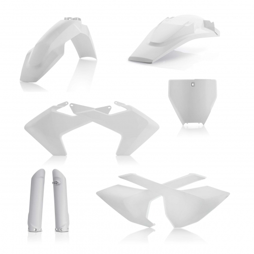 KIT PLÁSTICOS COMPLETO ACERBIS HUSQVARNA TC / FC 2016 - 2018 BRANCO